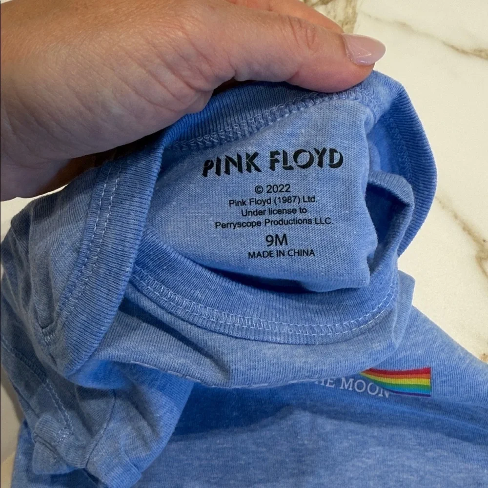 Pink Floyd Blue Bodysuit with Rainbow Accent